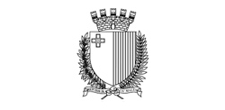 Malta Coat of Arms Black and White